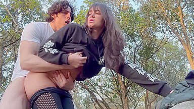 French Exhibitionist Couple Fucking In The Middle Of The Woods - Gattouz0 Onlyfans Leaked Video